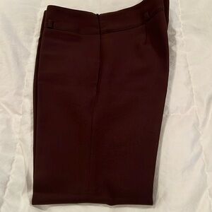 Zara boot cut capri pants NEVER WORN SZ 2 chocolate brown